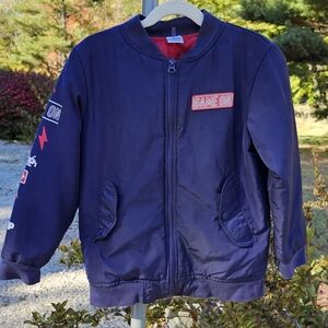 Kids Bomber Gamer-Themed Jacket 100% Polyester Size 6